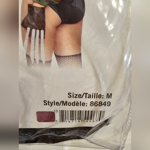 Leg Avenue Dream Killer Size Medium Multicolor Stripes - Picture 3 of 14